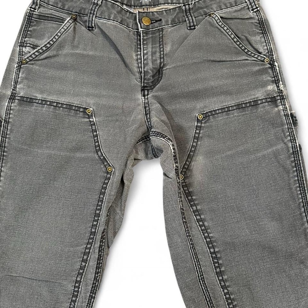 Carhartt Women’s Series 1889 Slim Fit Double Front Knee Dungaree Pant Size 8 - Picture 2 of 5